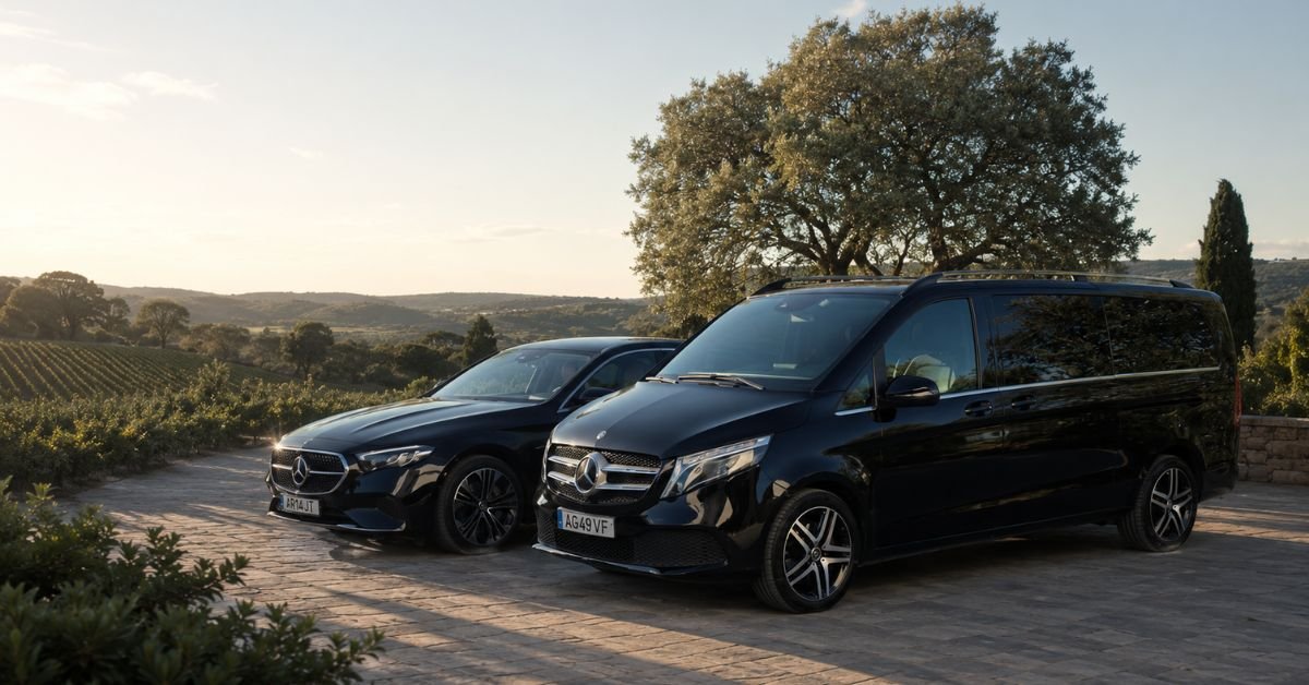 Premium Mercedes vehicles for a private Lisbon to Porto transfer